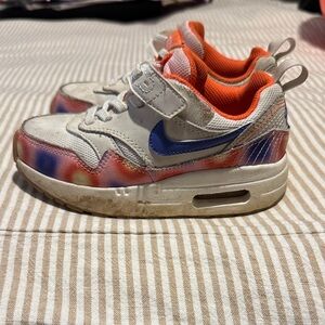 Nike Kids' White and Orange Sneakers